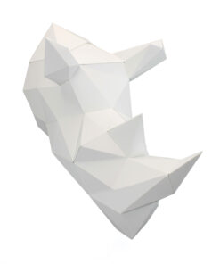 Alternative view of Rhino en papier 3d
