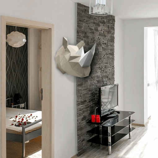 Rhino en papier 3d – Image 3