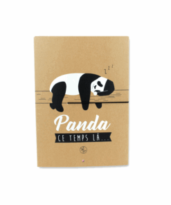 Alternative view of Carnet kraft panda