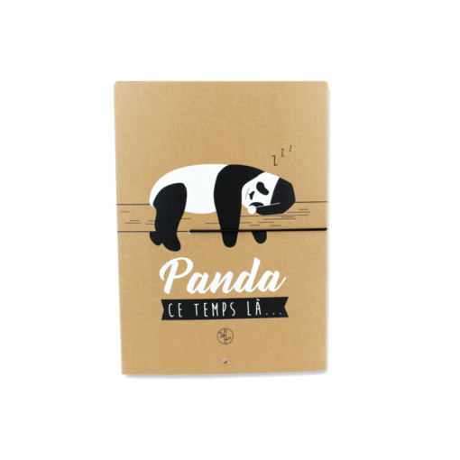 Carnet kraft panda