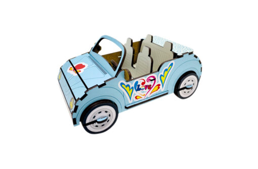 Trophée en bois Voiture décapotable