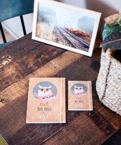 Alternative view of Carnet kraft Hibou