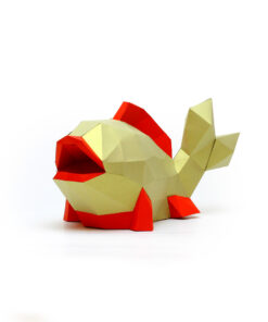 Poisson Or en papier 3D