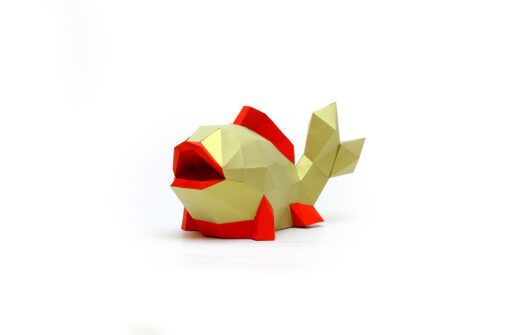 Poisson Or en papier 3D