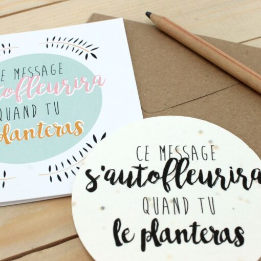 Carte à planter message autofleurissant – Image 2