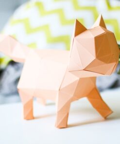 Chat en papier 3d