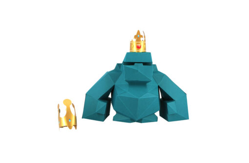 Petit Gorille en papier 3D – Image 6