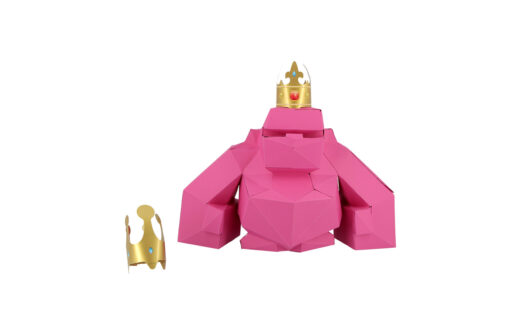 Petit Gorille en papier 3D – Image 9