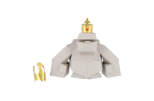 Petit Gorille en papier 3D – Image 2