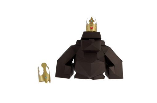 Petit Gorille en papier 3D – Image 3