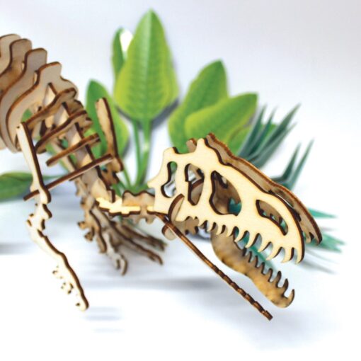 Tyrannosaure en bois – Image 3