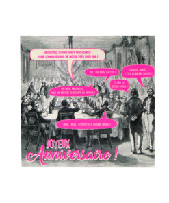 Carte anniversaire Gravure ancienne