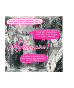 Alternative view of Carte anniversaire Gravure ancienne