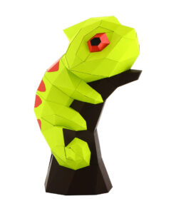 Cameleon en papier 3D