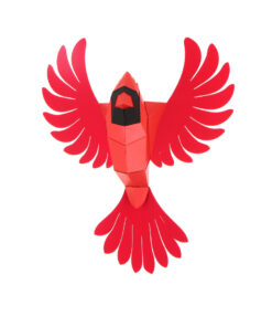 Cardinal en papier 3D