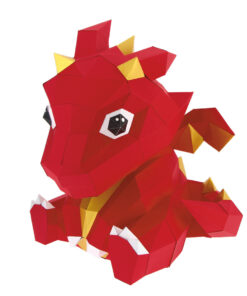 Petit dragon en papier 3D