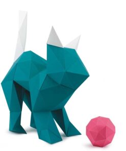 Alternative view of Chat en papier Kitty