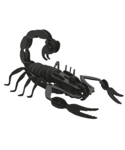 Scorpion en carton noir