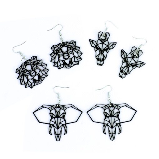 Boucles d'oreilles Animaux géometriques – Image 7