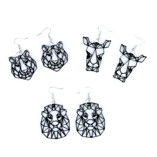 Boucles d'oreilles Animaux géometriques – Image 6