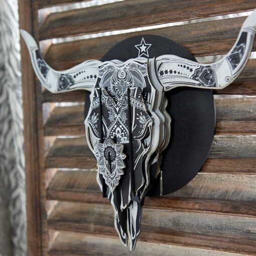 Tête de bison arizona en carton pulp