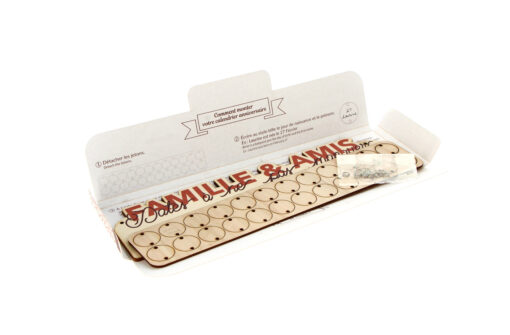 Calendrier anniversaire en bois – Image 5