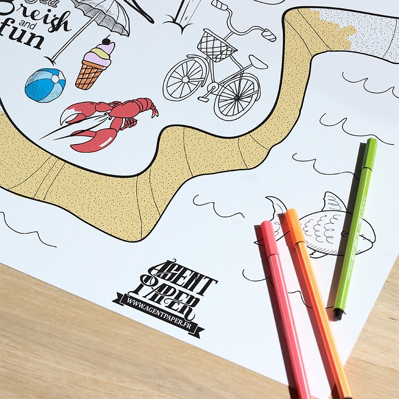 Poster Bretagne à colorier 1200 x 800 – Image 2