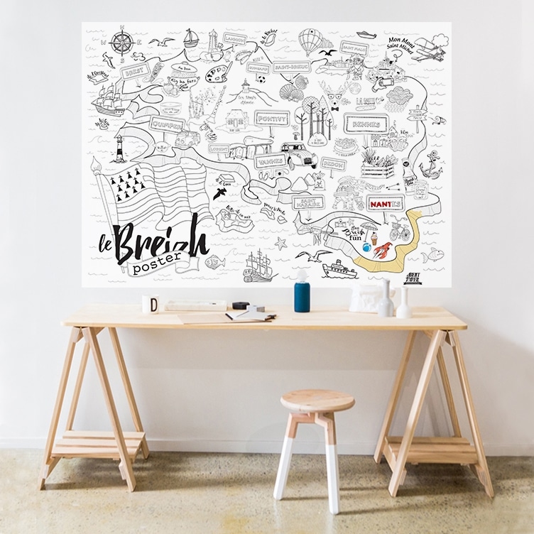 Poster Bretagne à colorier 1200 x 800 – Image 3