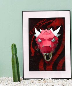 Alternative view of Dragon en papier 3D