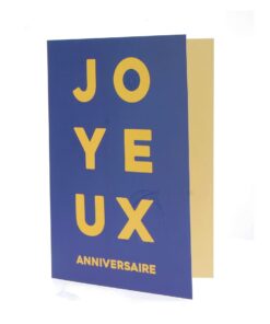 Alternative view of Carte Anniversaire A4