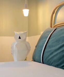 Alternative view of Aristote le hibou en papier 3D