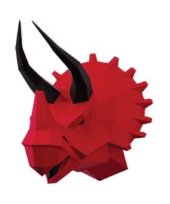 Alternative view of Tricératops en papier 3D