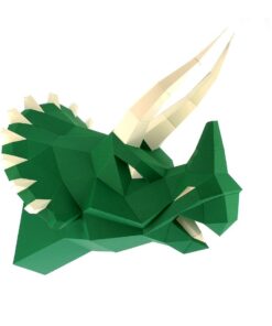 Tricératops en papier 3D