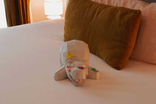 Hippo papillon en papier