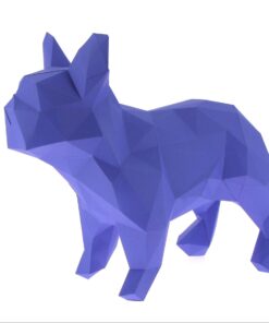 Bouledogue en papier 3D