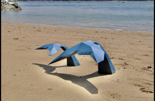 2 Queues de baleines en papier 3D – Image 2