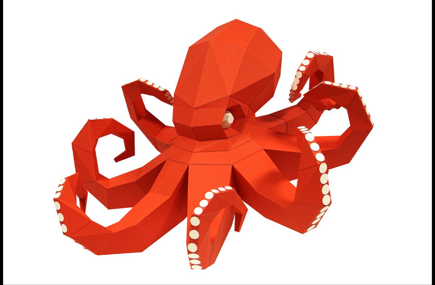 Pieuvre en papier