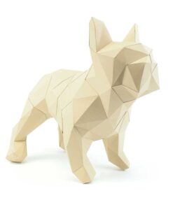 Alternative view of Bouledogue en papier 3D