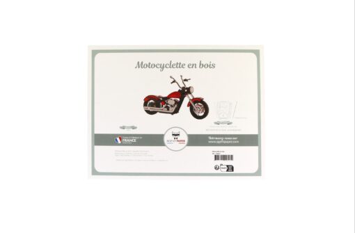 Motocyclette en bois – Image 5