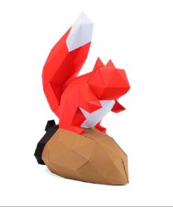 Gédéon l'écureuil en papier 3d