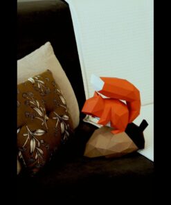 Alternative view of Gédéon l'écureuil en papier 3d