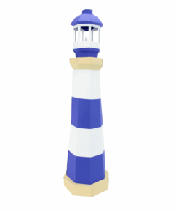 Phare en papier 3D