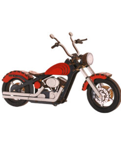 Motocyclette en bois