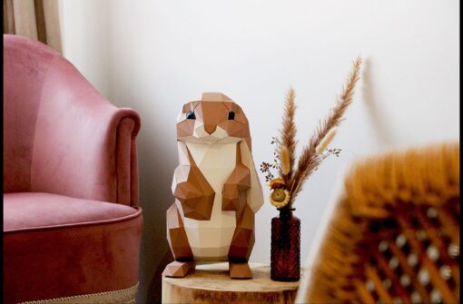 Lapin debout en papier – Image 4