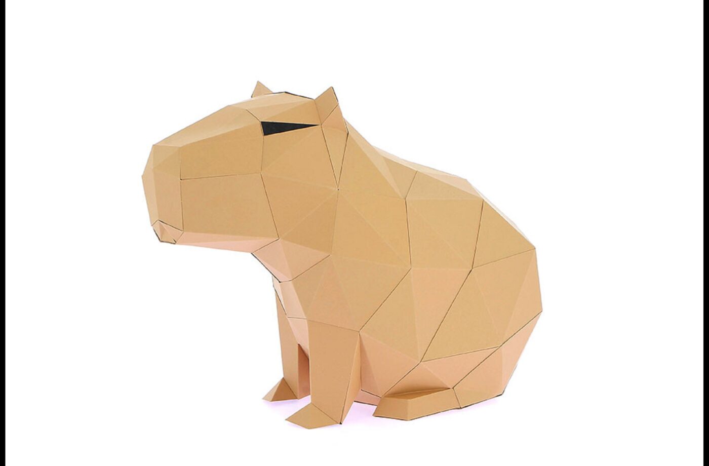 Capybara en papier