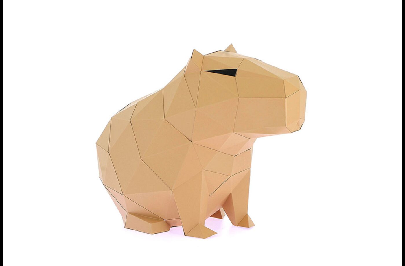 Capybara en papier