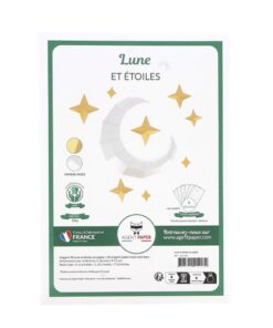 Alternative view of Lune et étoiles en papier