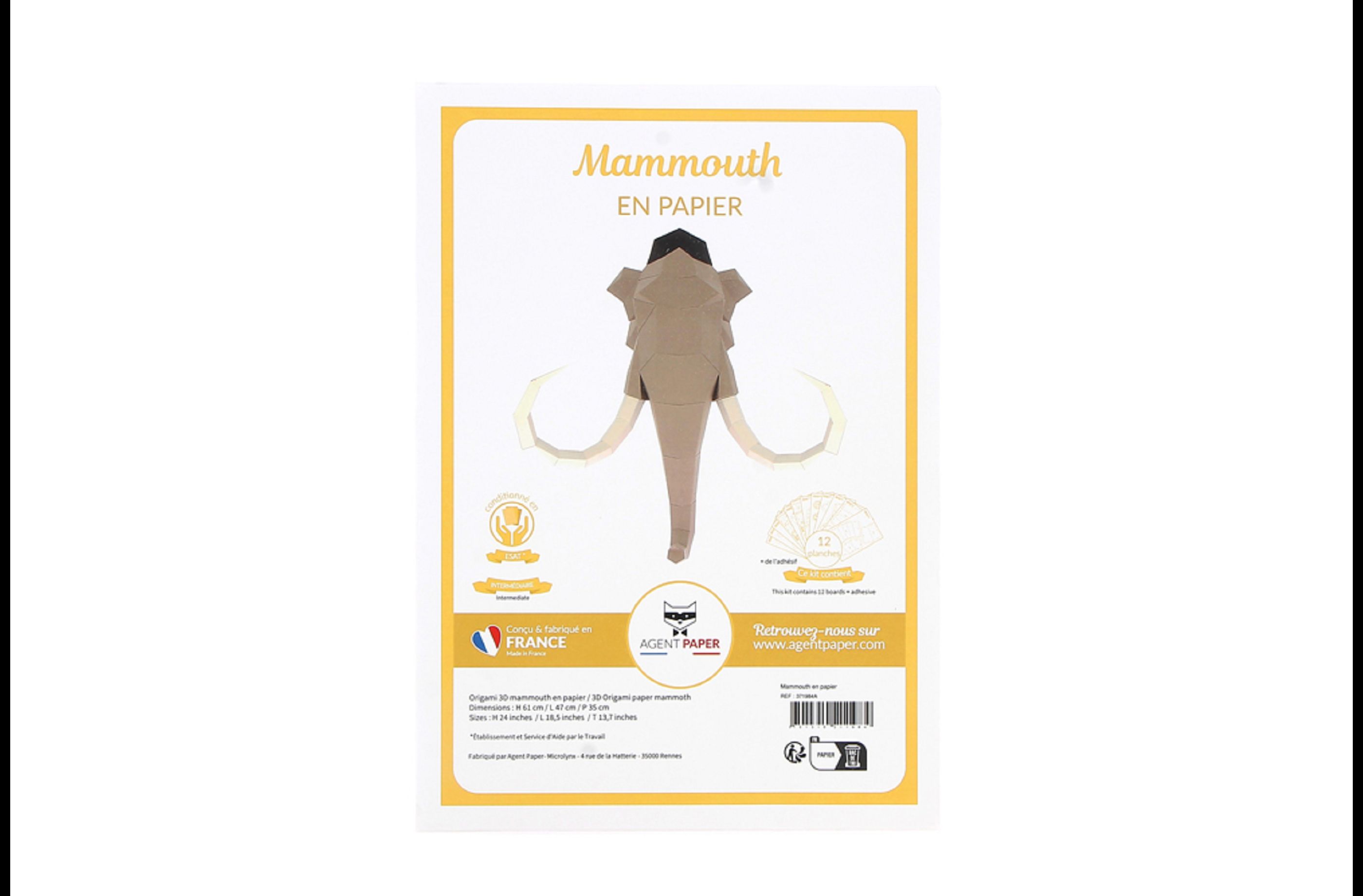 Mammouth en papier – Image 3