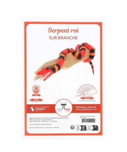 Alternative view of Serpent sur branche en papier