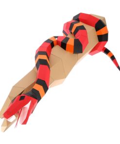 Serpent sur branche en papier